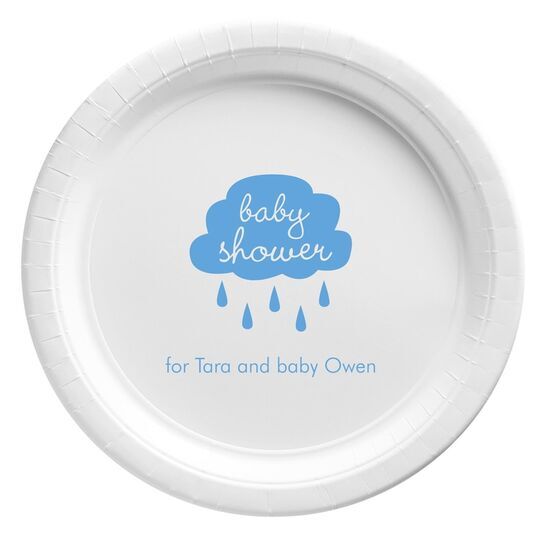 Baby Shower Cloud Paper Plates
